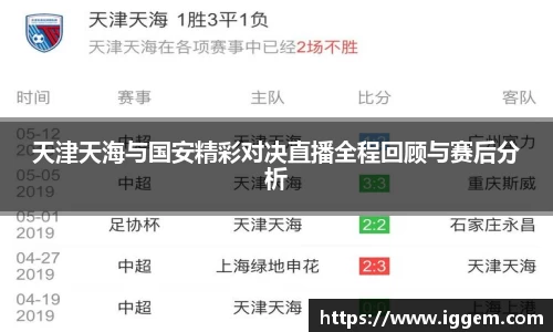 天津天海与国安精彩对决直播全程回顾与赛后分析